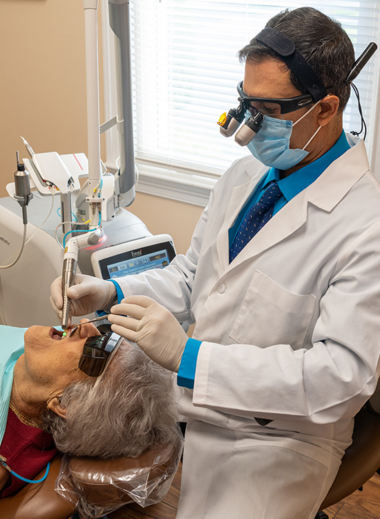 Dr. Leonardo Pena with Patient